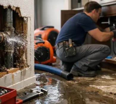 Burst Pipe Water Damage Repair Steps