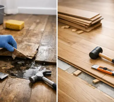 Repair Versus Replace Water Damaged Floors