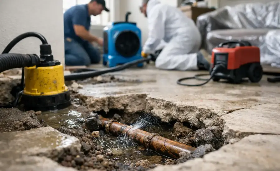 Slab Leak Damage Restoration: What Happens Next