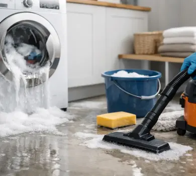 Washing Machine Overflow Cleanup Steps