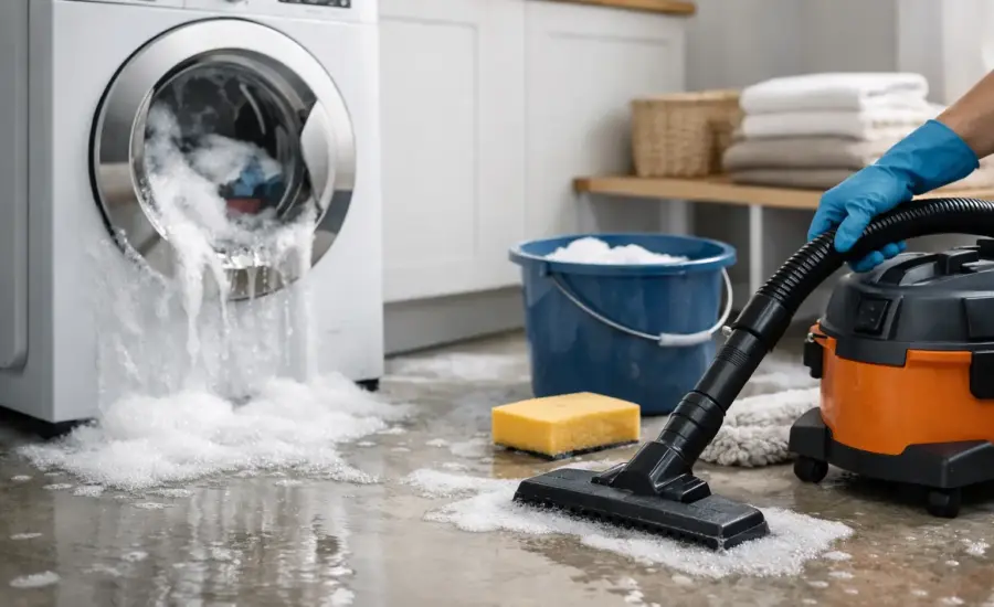 Washing Machine Overflow Cleanup Steps